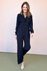 Black Belted Waist Blazer Jumpsuit *FINAL SALE*