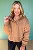 SSYS Cropped Natalie Pullover In Brown