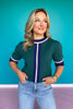 SSYS Laurel Short Sleeve Sweater In Green