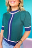 SSYS Laurel Short Sleeve Sweater In Green