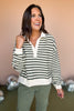 Olive Striped Collared Side Slit Top, striped top, must have top, must have style, fall style, fall fashion, elevated style, elevated top, mom style, shop style your senses by mallory fitzsimmons, ssys by mallory fitzsimmons