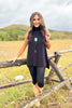 SSYS Lynn Sleeveless Mock Neck Sweater In Black