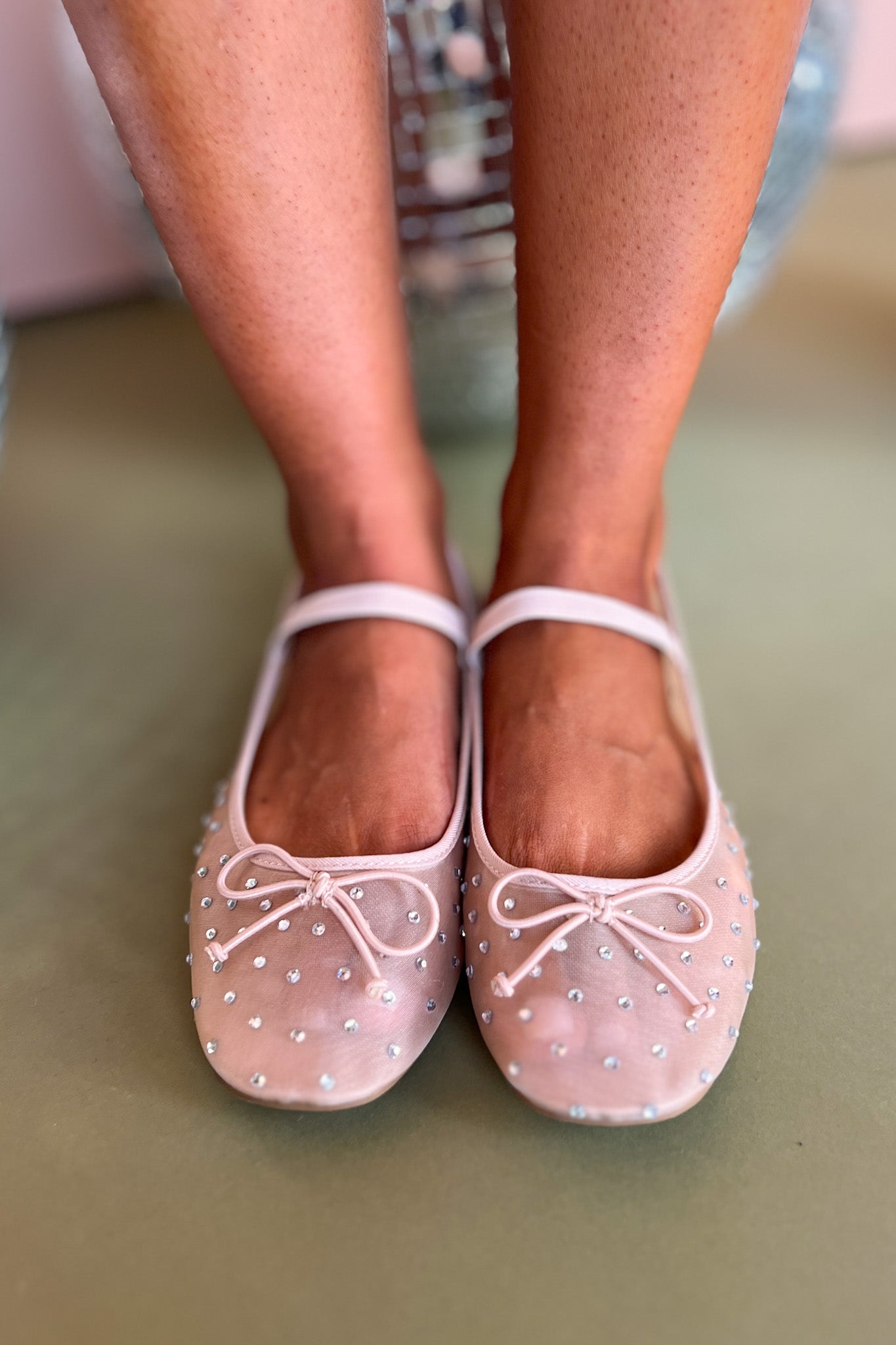  Nude Mesh Stone Embellished Strap Ballet Flats, ballet flat, shoes, must have shoes, must have flats, fall shoes, ssys by mallory fitzsimmons