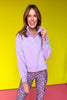 SSYS Cropped Natalie Pullover In Lilac