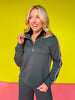 SSYS Sutton Air Long Sleeve Side Stripe Wide Leg Pants Set In Hunter
