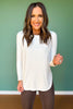 *ETA 8 WEEKS* SSYS Ribbed Long Sleeve Active Top In Ivory