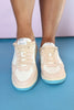 Blue Panel Metallic Accent Sneakers *FINAL SALE*