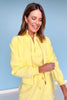 SSYS Evelyn Scuba Crew Neck Zip Jacket In Butter Yellow