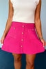 Pink Front Button Detail Skirt, classy, chic, work to weekend, date night, spring must have, easy to wear, boutique style, ssys by mallory fitzsimmons