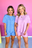 Mauve Short Sleeve Tee Short Pants Set *FINAL SALE*