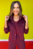 SSYS Liv Cropped Air Shacket In Maroon *FINAL SALE*