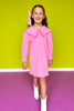 SSYS Kids Pippa Long Sleeve Dress In Pink