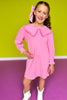 SSYS Kids Pippa Long Sleeve Dress In Pink