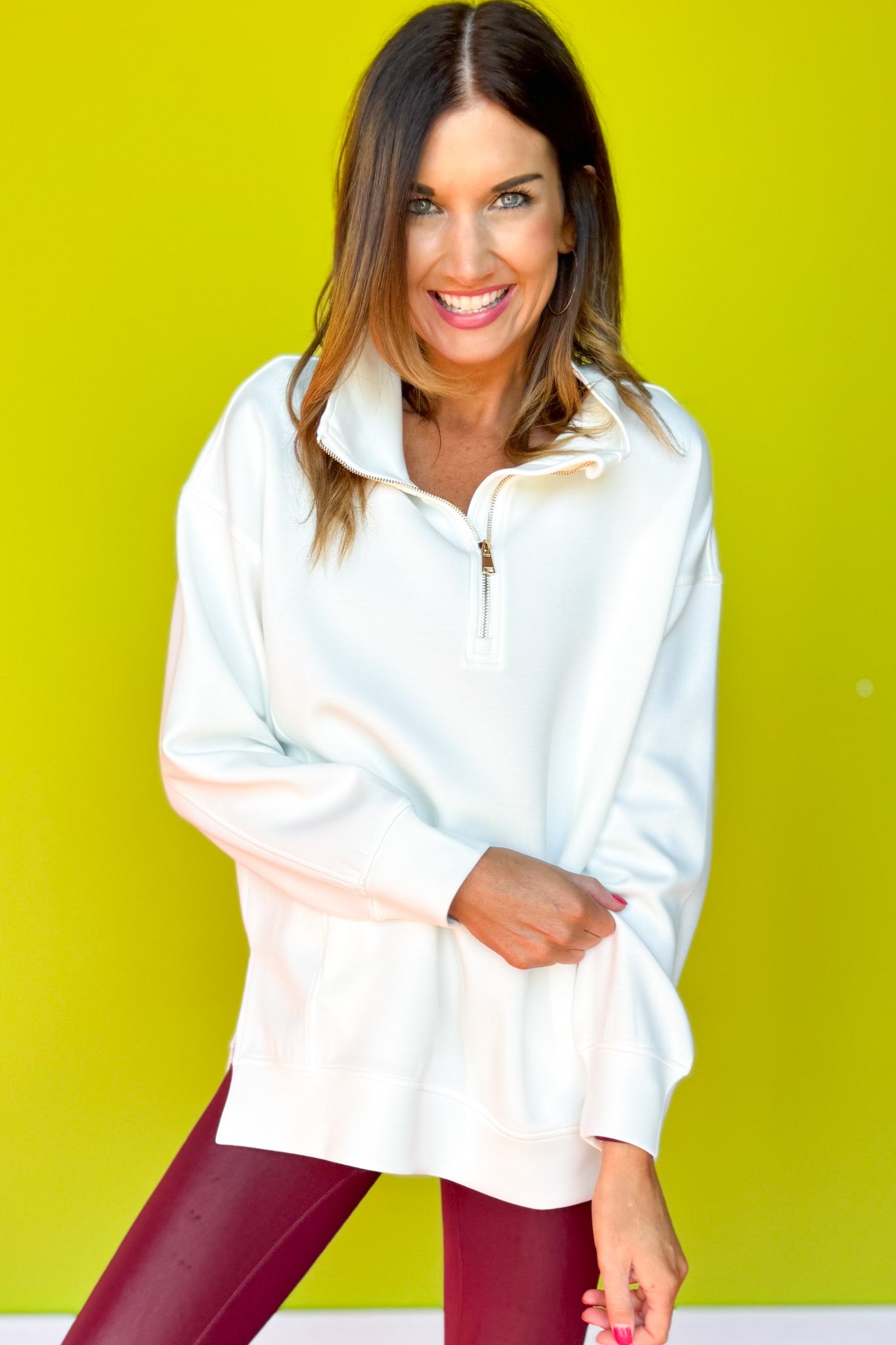 SSYS Ainsley Air Pullover In Ivory *FINAL SALE*
