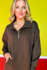 SSYS Ainsley Air Pullover In Deep Olive *FINAL SALE*