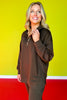 SSYS Ainsley Air Pullover In Deep Olive *FINAL SALE*