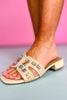 Natural Multi Sone Slide Sandals, ssys by mallory fitzsimmons