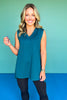 SSYS V Neck Sleeveless Air Tent Top In Teal