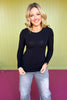 Black Basic Crew Neck Long Sleeve Top *FINAL SALE*