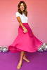 Fuschia Elastic High Waisted Pleated Mesh Skirt, mesh skirt, elevated skirt, must have skirt, pleated skirt, fall style, fall fashion, mom style, mom fashion, ssys by mallory fitzsimmons