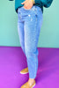 Lovervet By Vervet High Rise Slim Barrel Leg Jeans