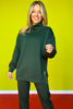 SSYS Gigi Air Mock Neck Pullover In Hunter *FINAL SALE*