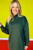 SSYS Gigi Air Mock Neck Pullover In Hunter *FINAL SALE*