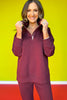 SSYS Ainsley Air Pullover In Maroon *FINAL SALE*