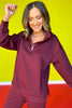 SSYS Ainsley Air Pullover In Maroon *FINAL SALE*