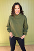 SSYS Wesley Mock Neck Pullover In Olive