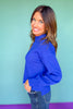 SSYS Merritt Mock Neck Sweater In Royal
