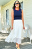 SSYS Ribbed Crew Neck Sleeveless Tank In Navy