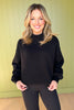 SSYS Wesley Mock Neck Pullover In Black