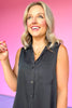 SSYS Sleeveless Blakely Nightgown In Black *FINAL SALE*