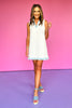 SSYS Heidi Lattice Sleeveless Dress in Ivory Chambray *FINAL SALE*