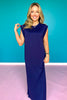 SSYS June Air Midi Dress In Navy