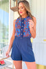 SSYS Jules Trouser Shorts In Navy