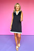 SSYS Heidi Lattice Sleeveless Dress in Black Chambray *FINAL SALE*