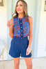 SSYS Jules Trouser Shorts In Navy
