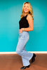 Mica High Rise Wide Leg Rhinestone Bow Embellished Jeans *FINAL SALE*