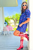 SSYS Gemma Peter Pan Collared Dress In Royal Light Blue Scallop Floral, ssys exclusive, ssys print, easy to wear, must have dress, ssys by mallory fitzsimmons