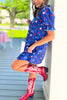 SSYS Gemma Peter Pan Collared Dress In Royal Light Blue Scallop Floral, ssys exclusive, ssys print, easy to wear, must have dress, ssys by mallory fitzsimmons