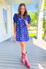 SSYS Gemma Peter Pan Collared Dress In Royal Light Blue Scallop Floral, ssys exclusive, ssys print, easy to wear, must have dress, ssys by mallory fitzsimmons