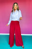 SSYS Juliette White Poplin Long Sleeve Button Down Top