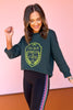 SSYS Shield Scripture Sweatshirt In Hunter Green *FINAL SALE*