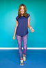 SSYS Short Sleeve Mesh Active Top In Navy