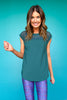 SSYS Short Sleeve Mesh Active Top In Hunter