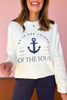 SSYS Anchor Scripture Sweatshirt In Ivory