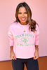 SSYS Team Jesus Scripture Sweatshirt In Baby Pink