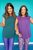 SSYS Short Sleeve Mesh Active Top In Purple
